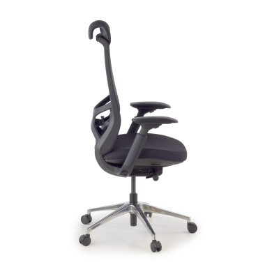 chaise ergonomique noir gemini tissu accoudoirs reglables 4d 4