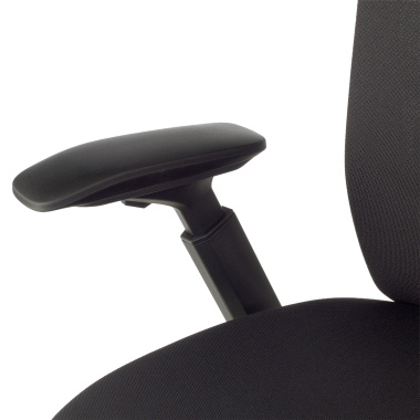 chaise ergonomique noir gemini tissu accoudoirs reglables 4d 12