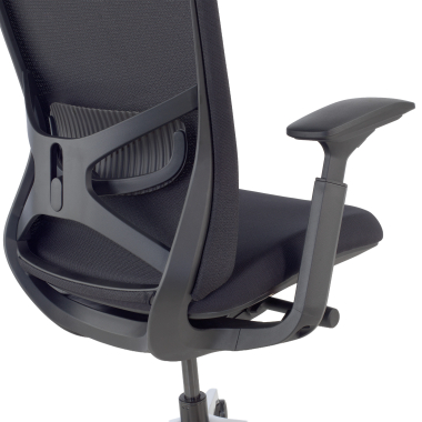 chaise ergonomique noir gemini tissu accoudoirs reglables 4d 13