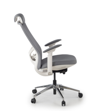 chaise ergonomique gris gemini tissu accoudoirs reglables 4d 10