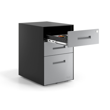 caisson de bureau aluminium structure noire metal 4