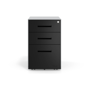 caisson de bureau noir structure en aluminium metal 3