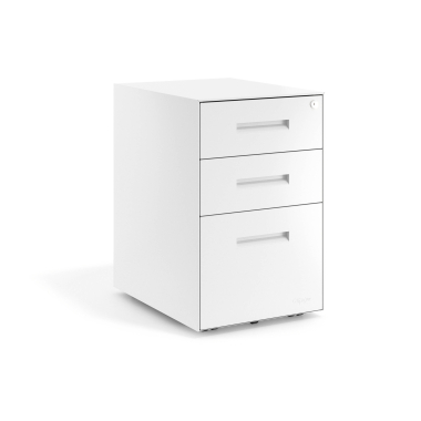 caisson de bureau blanc structure blanche metal 1