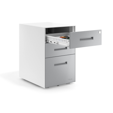 caisson de bureau aluminium structure blanche metal 4