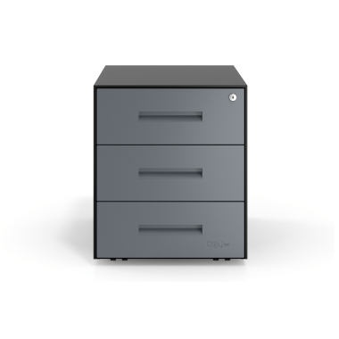 caisson de bureau anthracite structure noire metal 3