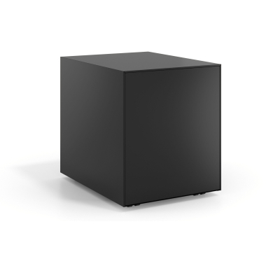 caisson de bureau noir structure noire metal 4