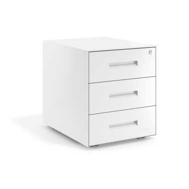 caisson de bureau blanc structure blanche metal 1
