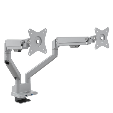 support pour ecran aluminium 2 ecrans 4