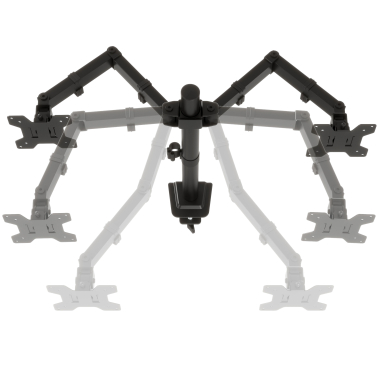 support pour ecran noir 2 ecrans 9