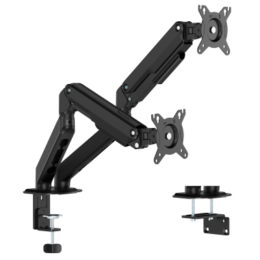 support pour ecran noir 2 ecrans 6