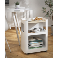 Chariot de rangement pour bureau avec étagères Milos