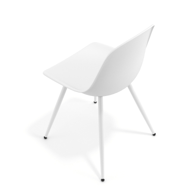 chaise de conference blanche blanc 4 pattes plastique sans accoudoirs 7