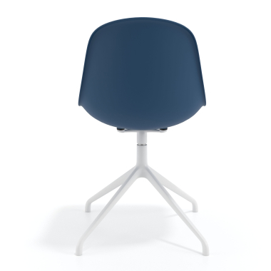 chaise de reunion blanche bleu base pyramide plastique sans accoudoirs 4