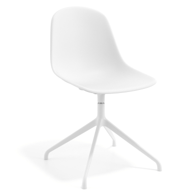 chaise de reunion blanche blanc base pyramide plastique sans accoudoirs 1