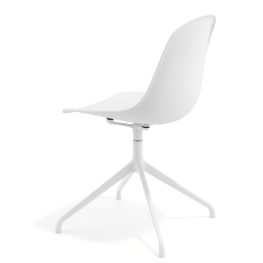 chaise de reunion blanche blanc base pyramide plastique sans accoudoirs 5