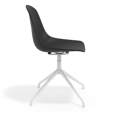 chaise de reunion blanche noir base pyramide plastique sans accoudoirs 3