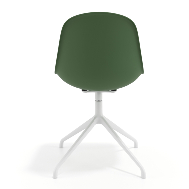 chaise de reunion blanche vert base pyramide plastique sans accoudoirs 4