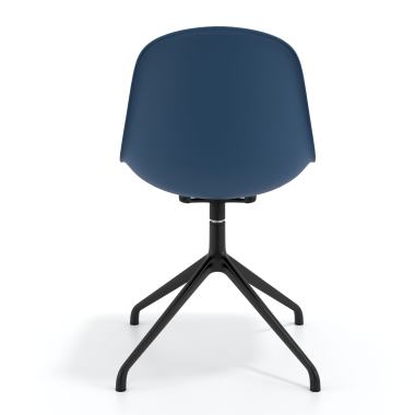 chaise de reunion noire bleu base pyramide plastique sans accoudoirs 4