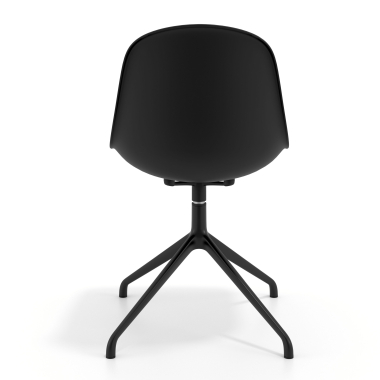 chaise de reunion noire noir base pyramide plastique sans accoudoirs 4