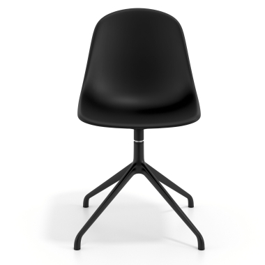 chaise de reunion noire noir base pyramide plastique sans accoudoirs 6