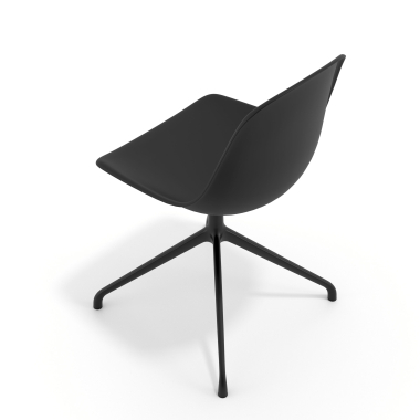 chaise de reunion noire noir base pyramide plastique sans accoudoirs 7