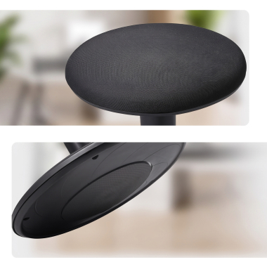 tabouret ergonomique noir giro tissu sans accoudoirs 7