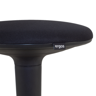 tabouret ergonomique noir giro tissu sans accoudoirs 4