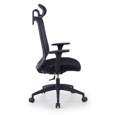 chaise teletravail noir task maille accoudoirs reglables 1d soutien lombaire appui tete 9