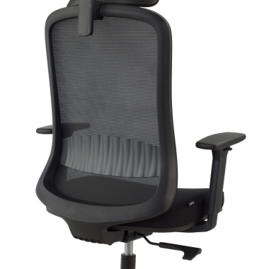chaise teletravail noir task maille accoudoirs reglables 1d soutien lombaire appui tete 4