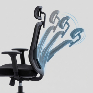 chaise teletravail noir task maille accoudoirs reglables 1d soutien lombaire appui tete 5