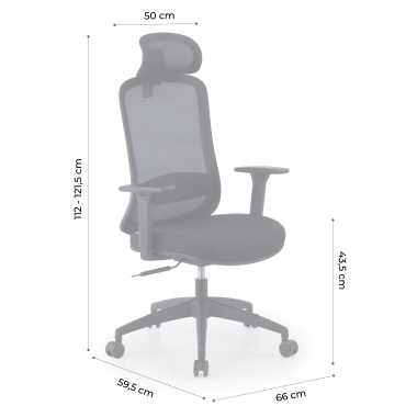 chaise teletravail noir task maille accoudoirs reglables 1d soutien lombaire appui tete 13