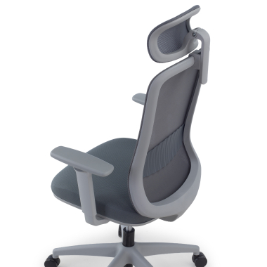 chaise teletravail blanc gris task maille accoudoirs reglables 1d soutien lombaire appui tete 12