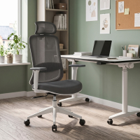Chaise de bureau professionnelle Task avec appuie-tête et design arrondi