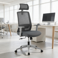 Chaise de bureau Aria avec appuie-tête et soutien lombaire