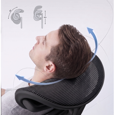 chaise ergonomique noir chaise ergonomique zen maille accoudoirs reglables 3d double soutien lombaire appui tete 7