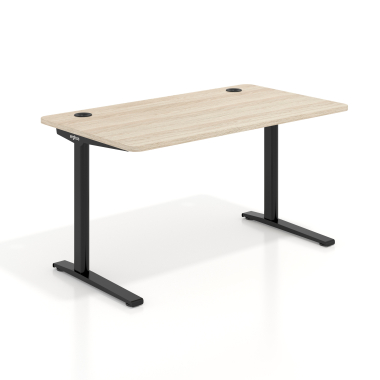 bureau professionnel noir flax oak structure blanche 1