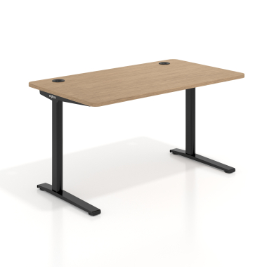 bureau professionnel noir red oak structure blanche 1