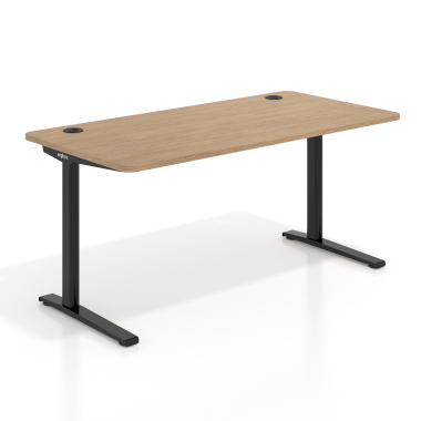 bureau professionnel noir red oak structure blanche 1