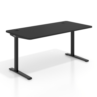 bureau professionnel noir pure black structure blanche 1