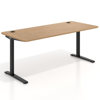 bureau professionnel noir red oak structure blanche 1