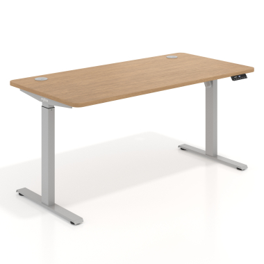 bureau assis debout aluminio red oak erghos go 1