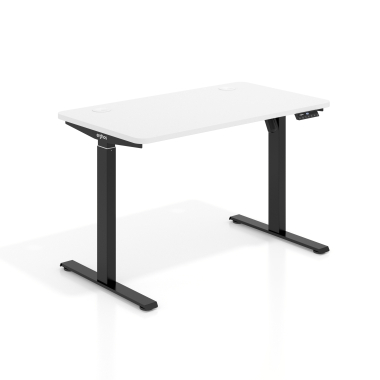 bureau assis debout noir warm white erghos go 1