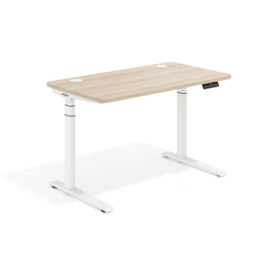 bureau assis debout blanc flax oak erghos icon 1