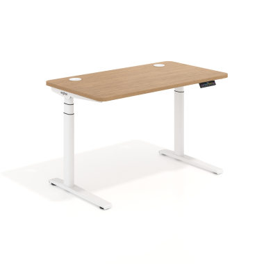 bureau assis debout blanc red oak erghos icon 1
