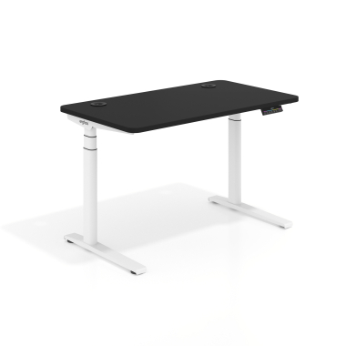 bureau assis debout blanc pure black erghos icon 1