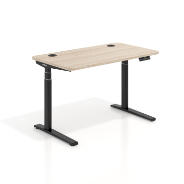 bureau assis debout noir flax oak erghos icon 1