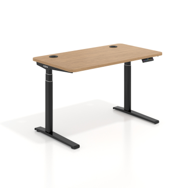 bureau assis debout noir red oak erghos icon 1