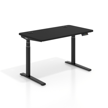 bureau assis debout noir pure black erghos icon 1