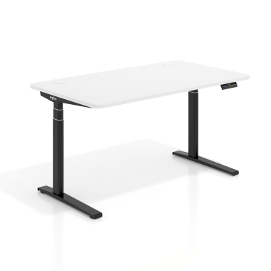 bureau assis debout noir warm white erghos icon 1