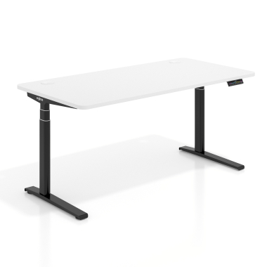 bureau assis debout noir warm white erghos icon 1